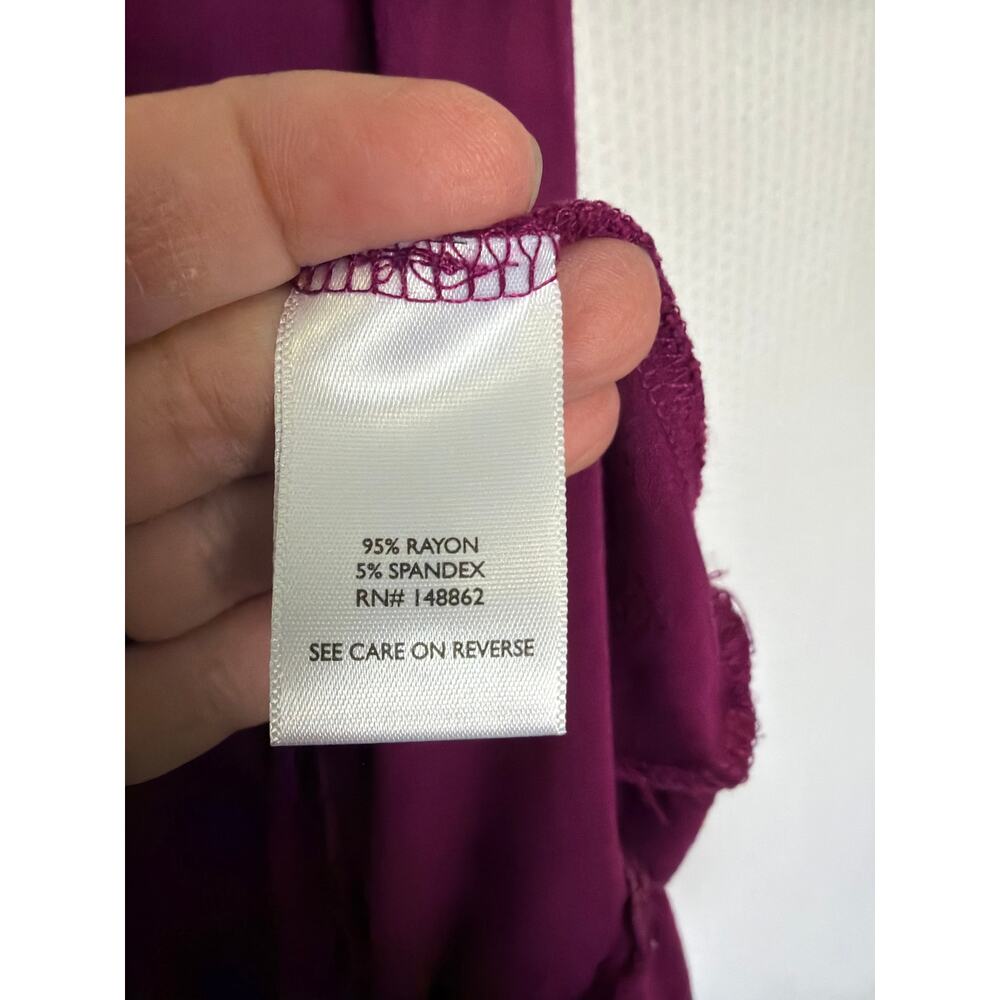 Torrid Purple Super Soft Jersey‎ Knit Babydoll Tie Back Flowy Tiered Tank Size 0 - Picture 5 of 9